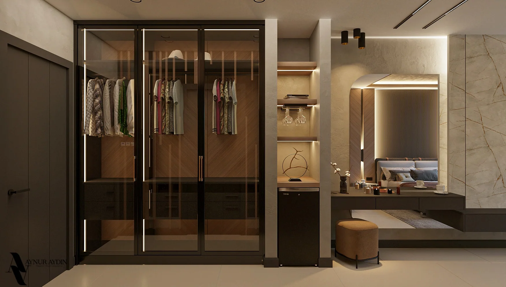 B&G Otel: Oda gardırop ve geçiş alanı