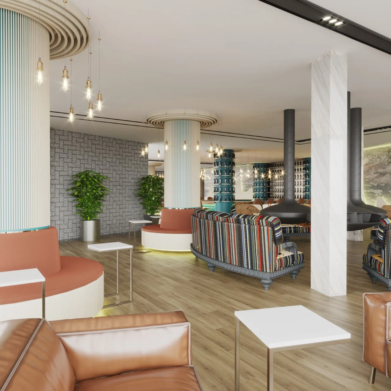 B&G Otel: Ortak oturma alanı