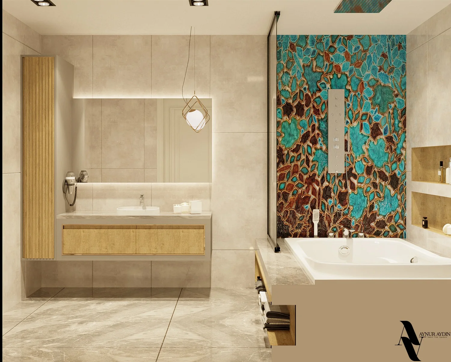 D&S Villa: Yatak odası banyosu