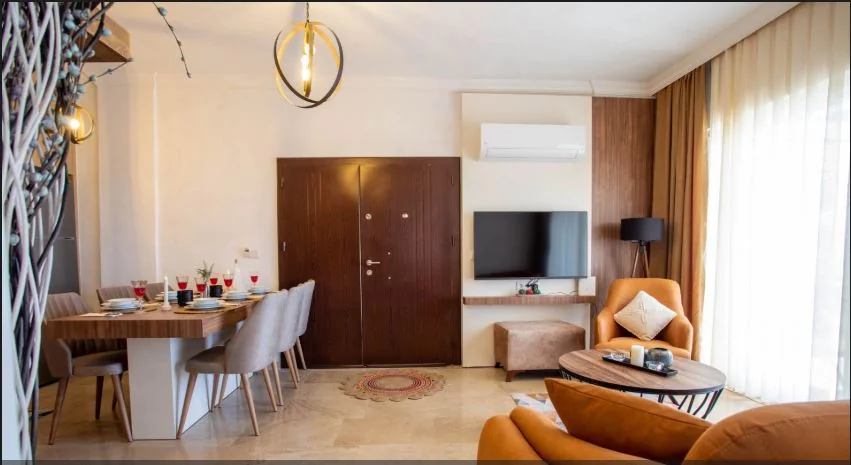 Kaş Villa: Salon ve yemek alanı