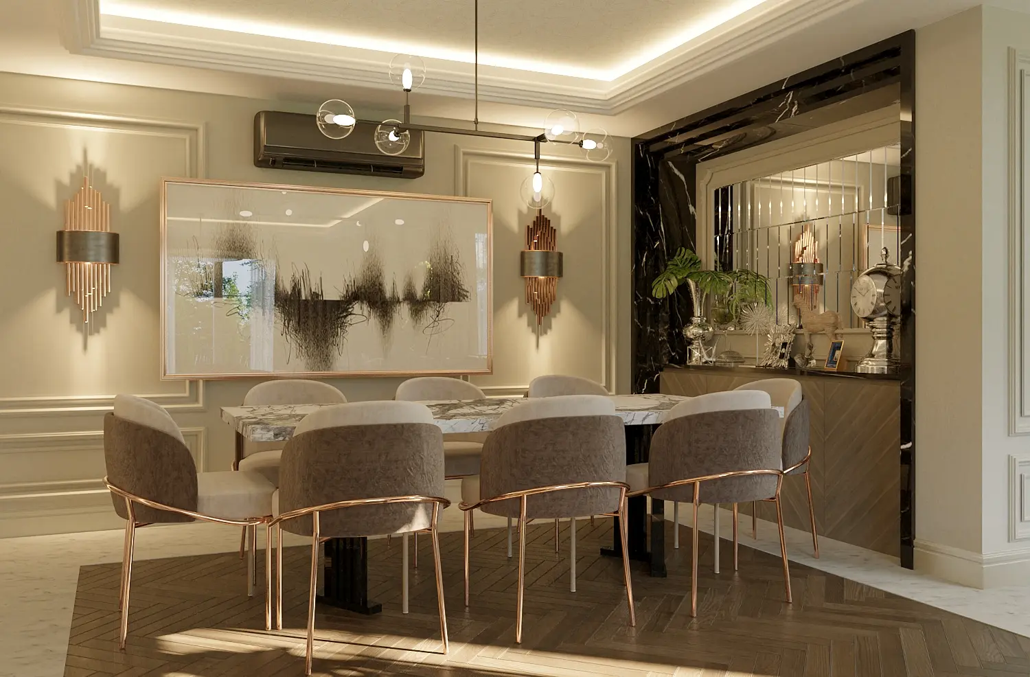 N&M Villa yemek salonu